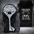 Vegan Are From The Future Fleece Hoodies Jacket