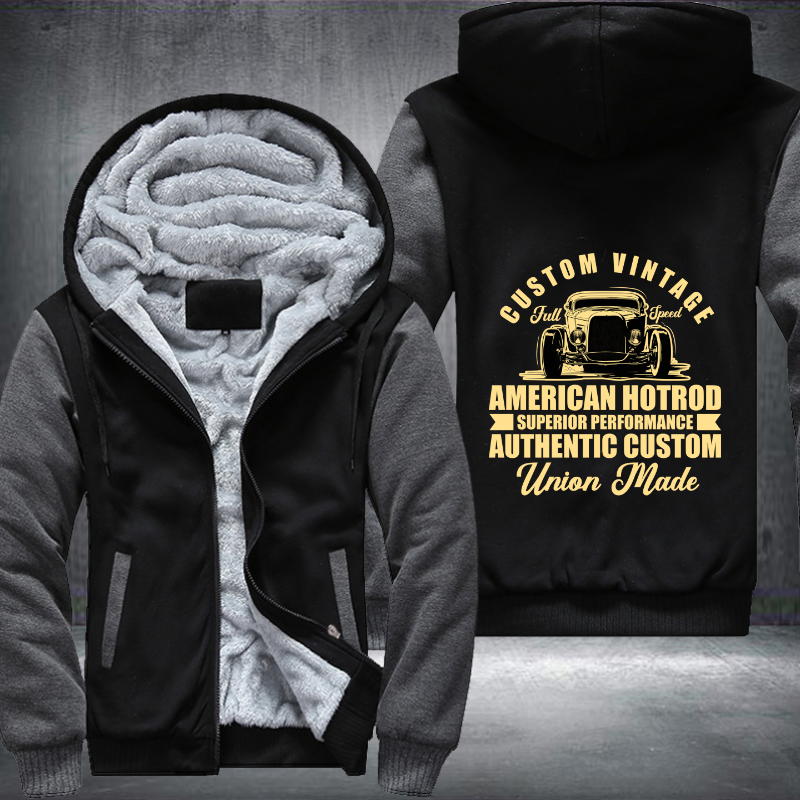 Custome vintage full speed car Fleece Hoodies Jacket
