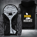 DOGS RESCUES Fleece Hoodies Jacket