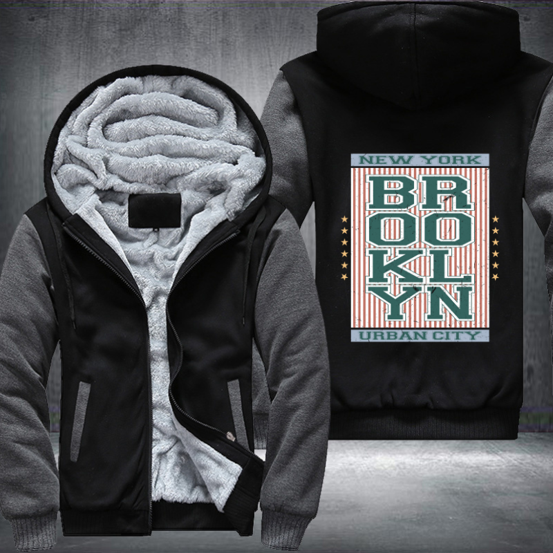 Brooklyn Urban City Fleece Hoodies Jacket
