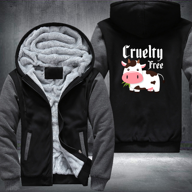 Cruelty Free Fleece Hoodies Jacket