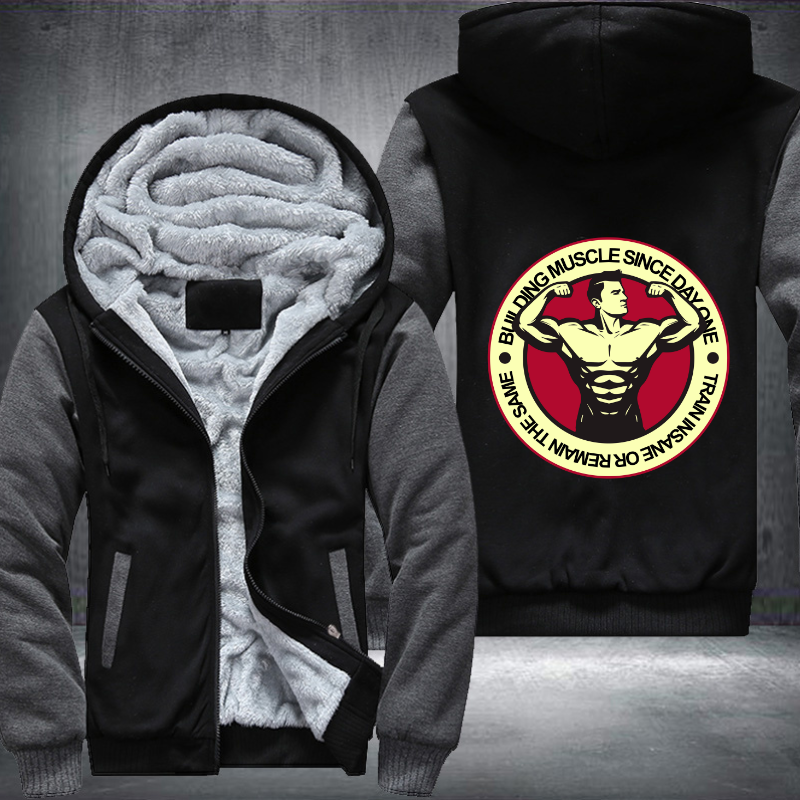 Bull Ding Muscle Since Day One Fleece Hoodies Jacket