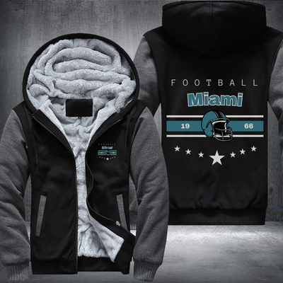 Vintage Football Miami 1966 Fleece Hoodies Jacket