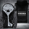 Patriotic USA State West Virginia Fleece Hoodies Jacket