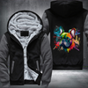 Rainbow beautiful French Bulldog Watercolour Fleece Hoodies Jacket