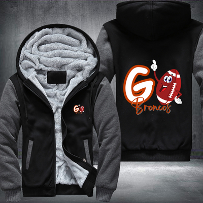 Go Broncos Fleece Hoodies Jacket