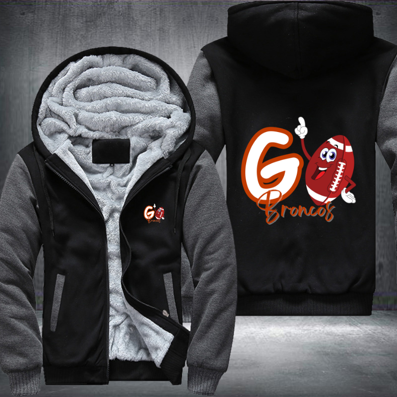 Go Broncos Fleece Hoodies Jacket