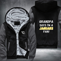 Grandpa Says I'm A Jaguars Fan Fleece Hoodies Jacket