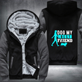 dog my best friend Fleece Hoodies Jacket