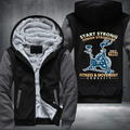 Start Strong Finish Stronger Fleece Hoodies Jacket