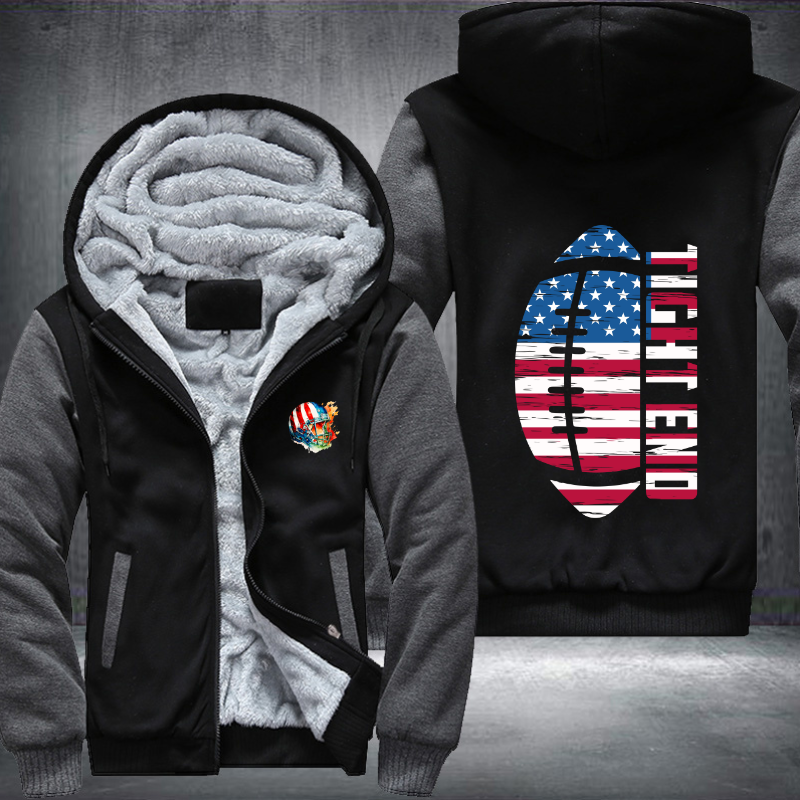 Tight end Fleece Hoodies Jacket