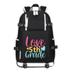Love 5th Grade printing Canvas Backpack
