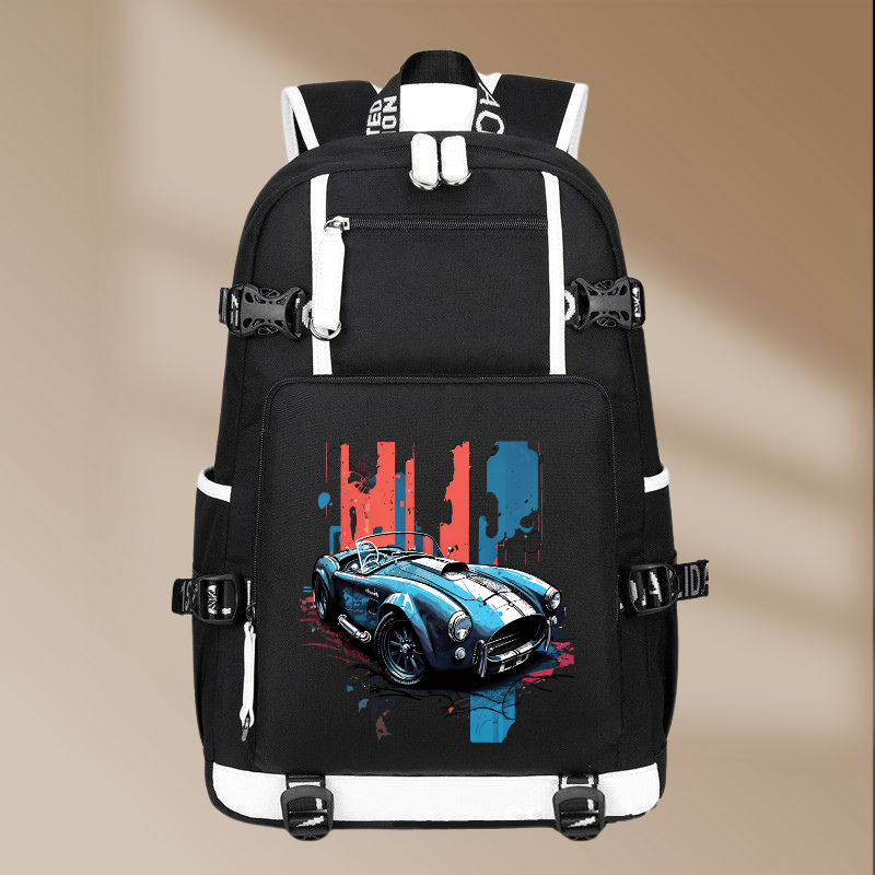 Shelby Cobra 1962 Printing Canvas Backpack