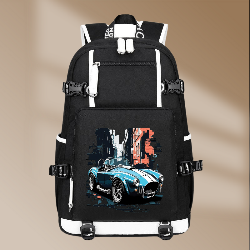Shelby Cobra 1962 Design Printing Canvas Backpack