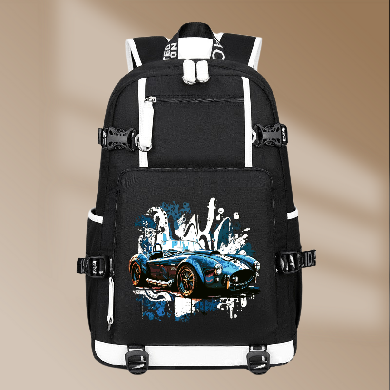 Shelby Cobra 1962 Style Printing Canvas Backpack