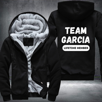 Team GARCIA Lifetime Member Family Fleece Hoodies Jacket