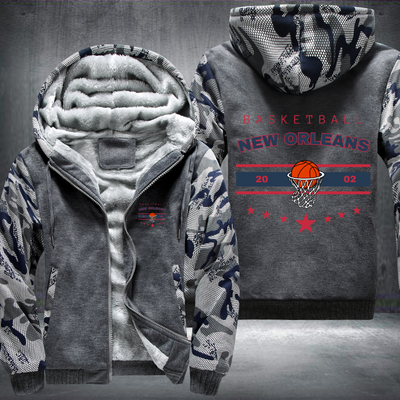 Vintage Basketball NEW ORLEANS 2002 Fleece Hoodies Jacket