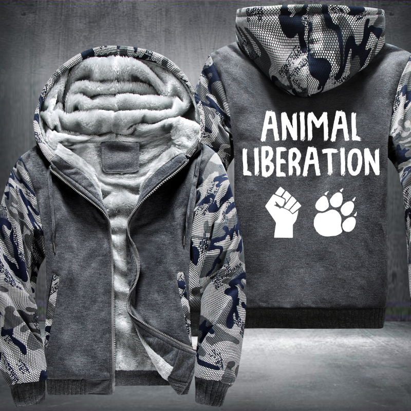 Animal Liberation Fleece Hoodies Jacket