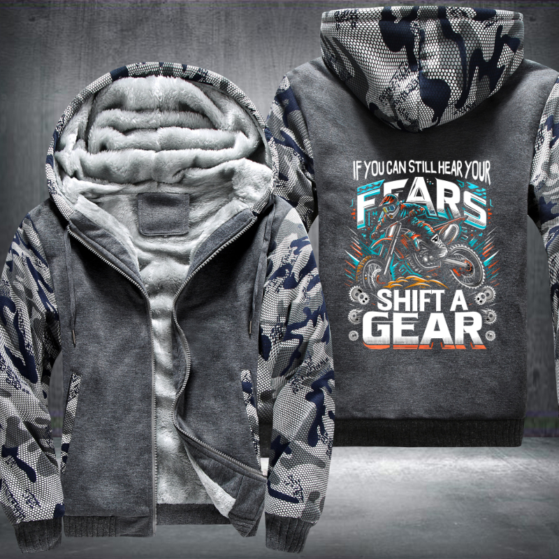 Ride Like A Girl Design Fleece Hoodies Jacket