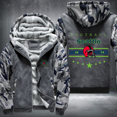 Vintage Football Seattle 1974 Fleece Hoodies Jacket