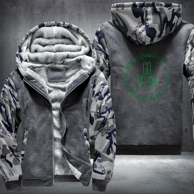 Go Vegan Fleece Hoodies Jacket