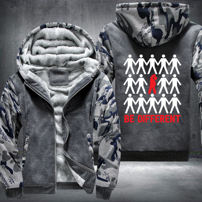 Be Different Fleece Hoodies Jacket