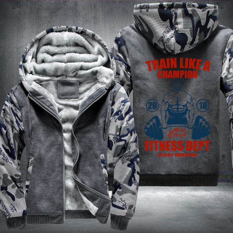 Train Like A Champion Fleece Hoodies Jacket