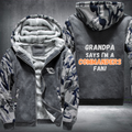 Grandpa Says I'm A Commanders Fan Fleece Hoodies Jacket