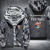Football City USA Flag Helmet Arizona Fleece Hoodies Jacket