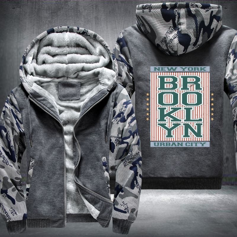Brooklyn Urban City Fleece Hoodies Jacket