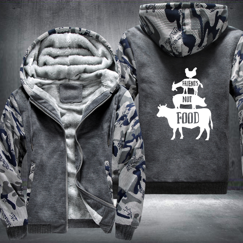 Friends Not Food Fleece Hoodies Jacket