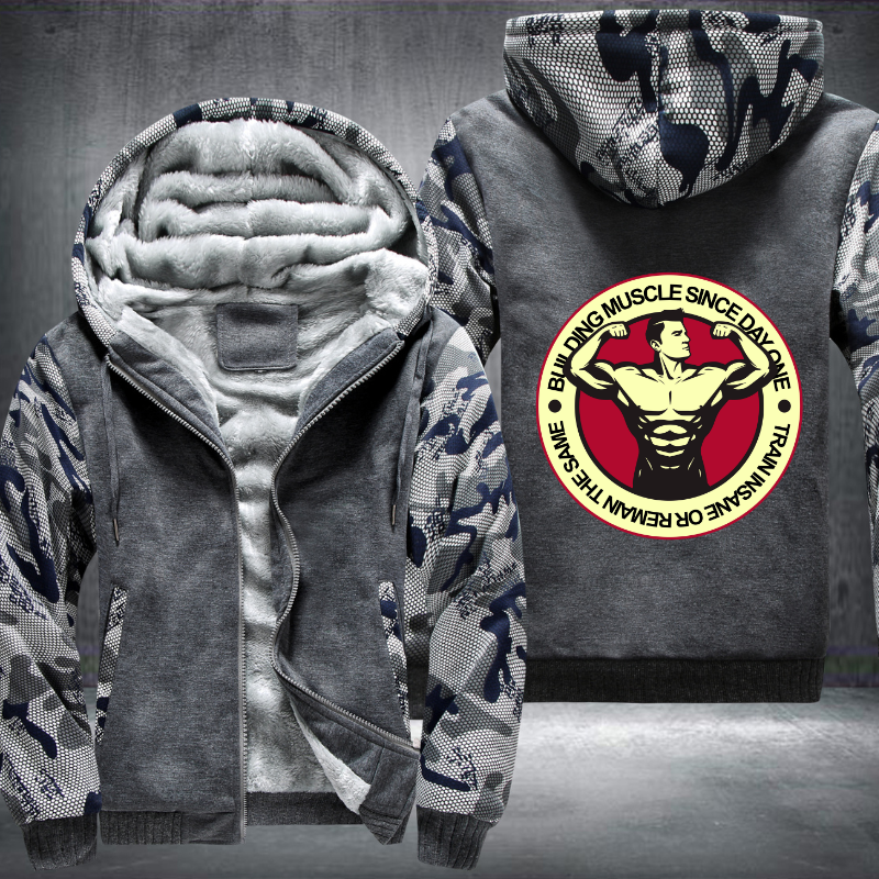 Bull Ding Muscle Since Day One Fleece Hoodies Jacket