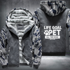 LIFE GOAL PET ALL THE DOGS Fleece Hoodies Jacket
