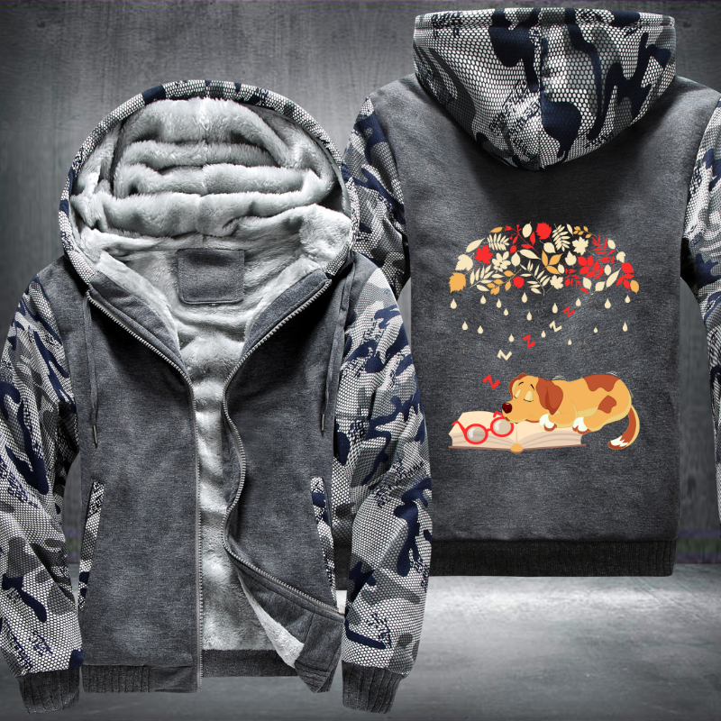 Sleep Dog Fleece Hoodies Jacket