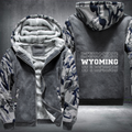 Patriotic USA State Wyoming Fleece Hoodies Jacket