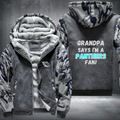 Grandpa Says I'm A Panthers Fan Fleece Hoodies Jacket