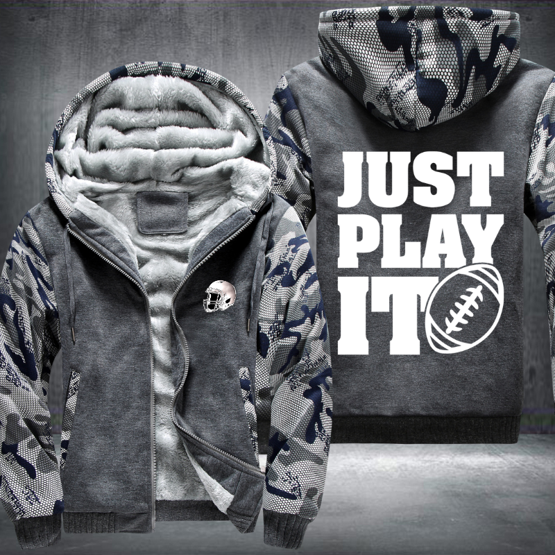 Just Play It Football Fleece Hoodies Jacket