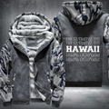 Patriotic USA State Hawaii Fleece Hoodies Jacket