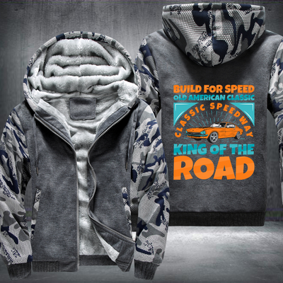 Build for speed old classic Fleece Hoodies Jacket