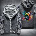 Rainbow beautiful French Bulldog Watercolour Fleece Hoodies Jacket