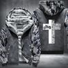 Jesus Motorcycle Cross White Fleece Hoodies Jacket