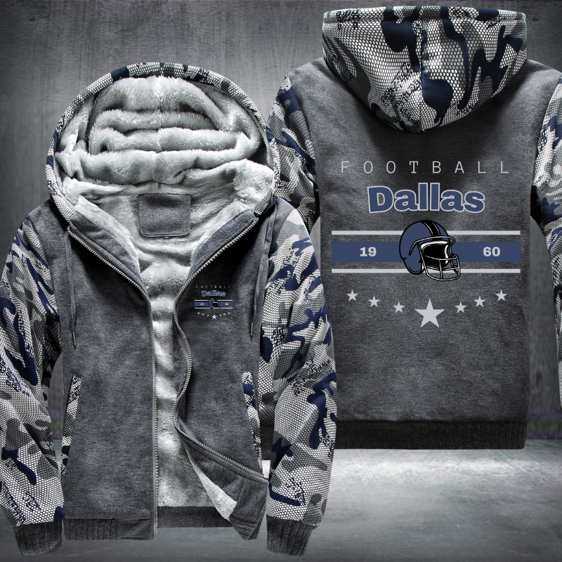 Vintage Football Dallas 1960 Fleece Hoodies Jacket