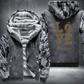 Football Gold Love Ravens Fleece Hoodies Jacket