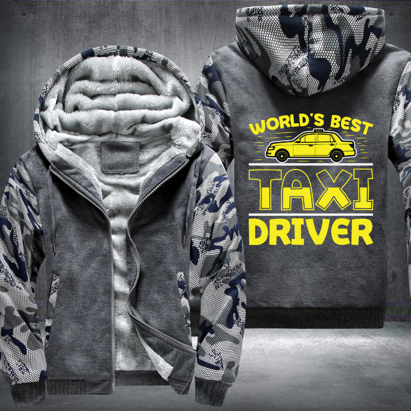 Worlds best Taxi Driver trendy Fleece Hoodies Jacket