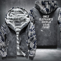 Only Elephants Should Wear Ivory Fleece Hoodies Jacket