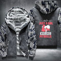 just a girl who loves pitbulls Fleece Hoodies Jacket