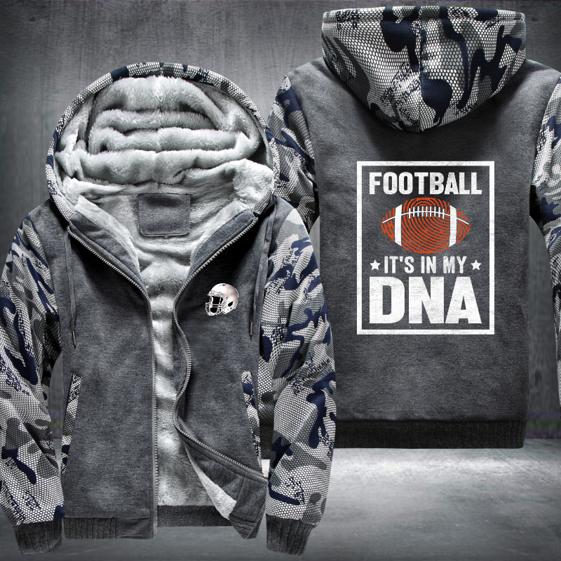 Football it's in my DNA Design Fleece Hoodies Jacket
