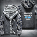 Grandpa Says I'm A Titans Fan Fleece Hoodies Jacket