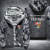 Football City USA Flag Helmet Washington Fleece Hoodies Jacket
