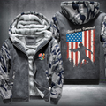 American Football Flag Fleece Hoodies Jacket